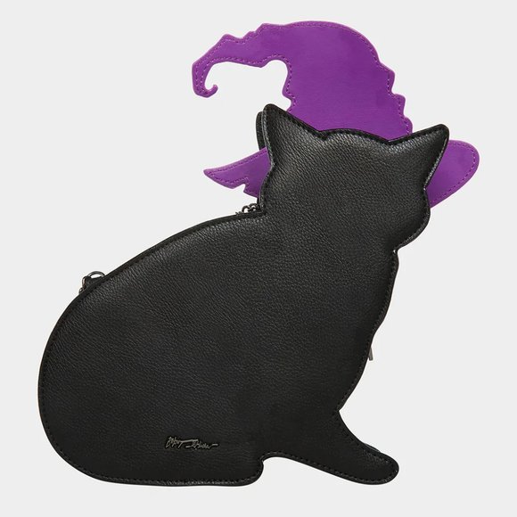 Betsey Johnson Kitsch Kitty Witch Crossbody Bag Black Cat BJ33490F New Sealed - Picture 5 of 11